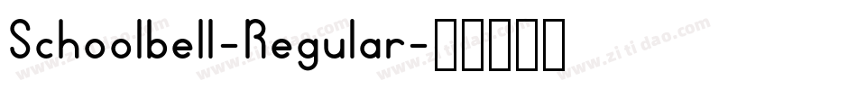 Schoolbell-Regular字体转换