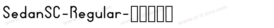 SedanSC-Regular字体转换