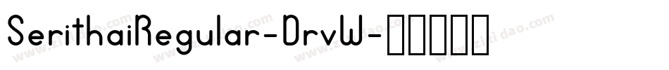 SerithaiRegular-DrvW字体转换