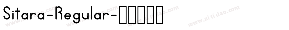 Sitara-Regular字体转换
