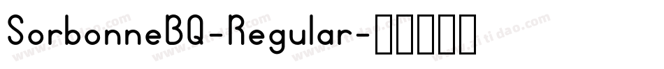 SorbonneBQ-Regular字体转换