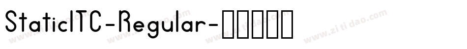 StaticITC-Regular字体转换