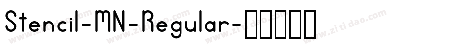 Stencil-MN-Regular字体转换