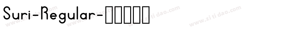 Suri-Regular字体转换