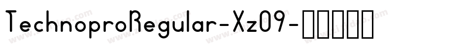 TechnoproRegular-XzO9字体转换