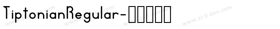 TiptonianRegular字体转换