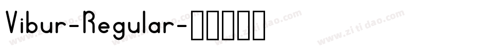 Vibur-Regular字体转换