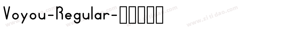 Voyou-Regular字体转换