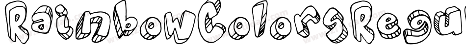 RainbowColorsRegular-yaq2字体转换