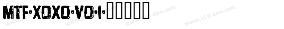 MTF-Xoxo-Vo-1字体转换