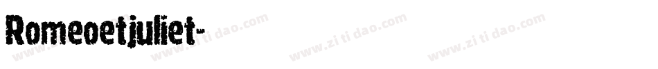 Romeoetjuliet字体转换