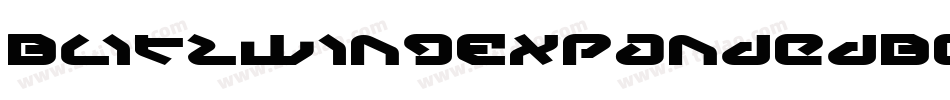 BlitzwingExpandedBold-ReA3字体转换