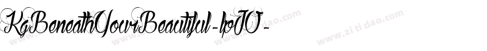 KgBeneathYourBeautiful-lpJV字体转换