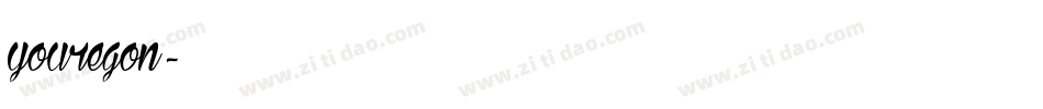 youregon字体转换