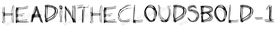 Headinthecloudsbold-1EZv字体转换