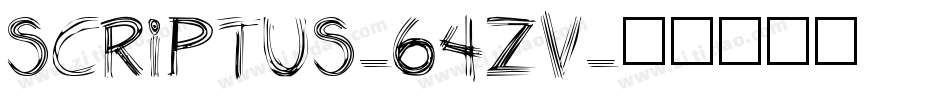 Scriptus-64zv字体转换