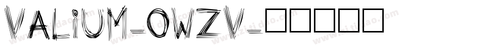 Valium-0WZv字体转换