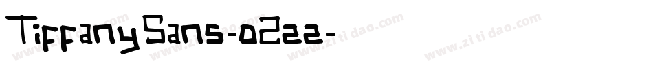 TiffanySans-oZzz字体转换
