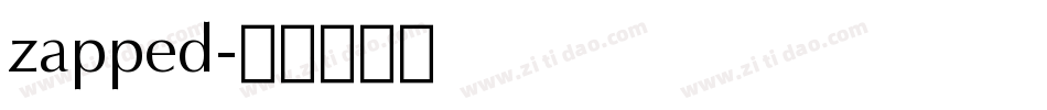zapped字体转换