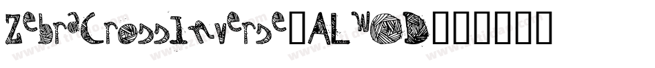 ZebraCrossInverse-ALwOD字体转换