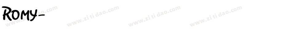 Romy字体转换