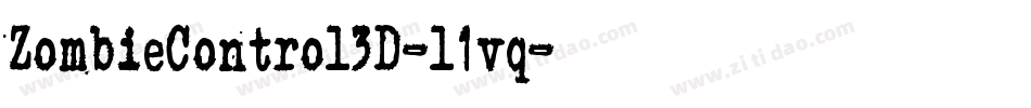ZombieControl3D-l1vq字体转换