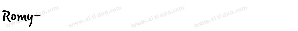 Romy字体转换