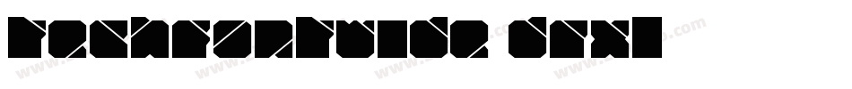 TechFontWide-drxl字体转换