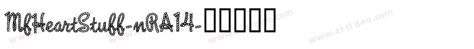 MfHeartStuff-nRA14字体转换