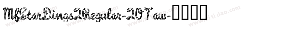 MfStarDings2Regular-2O7aw字体转换