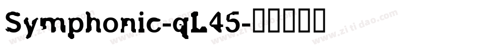 Symphonic-qL45字体转换