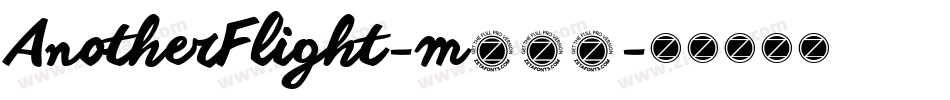 AnotherFlight-m752字体转换
