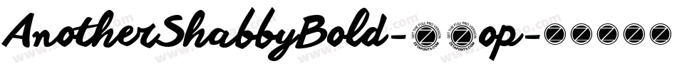 AnotherShabbyBold-41op字体转换