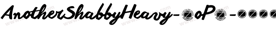 AnotherShabbyHeavy-0oP9字体转换 AnotherShabbyHeavy-0oP9字体转换