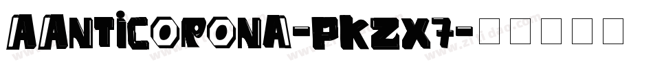 AAntiCorona-PKZx7字体转换