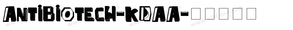Antibiotech-KdAA字体转换