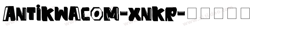 Antikwacom-xnKR字体转换