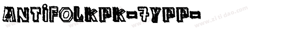AntiFolkPk-7YPP字体转换