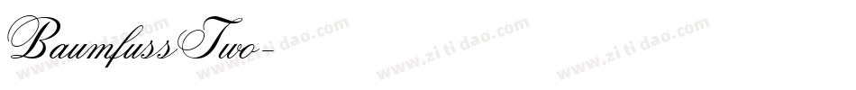 BaumfussTwo字体转换