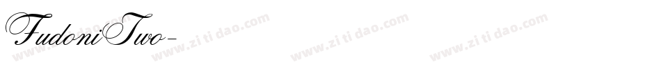 FudoniTwo字体转换