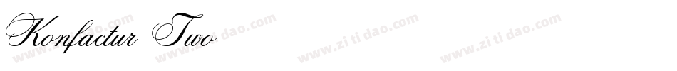 Konfactur-Two字体转换