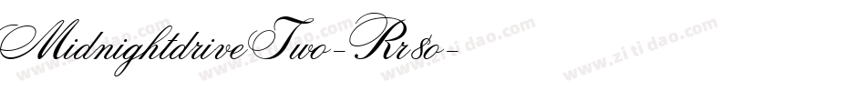 MidnightdriveTwo-Rr8o字体转换