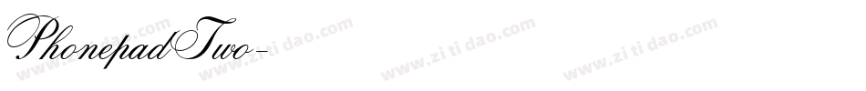 PhonepadTwo字体转换