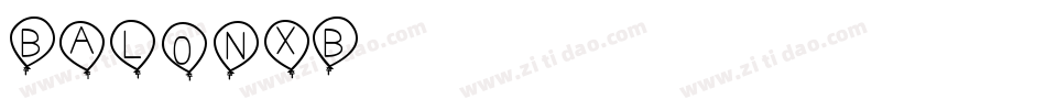 BALONXB字体转换