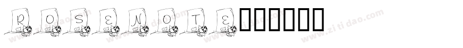 RoseNote字体转换