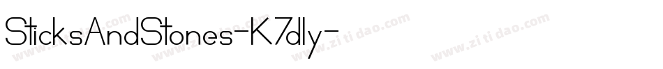 SticksAndStones-K7dly字体转换