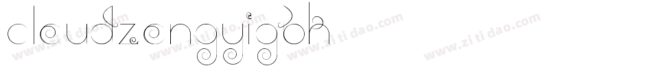 CloudZongYiGBK字体转换