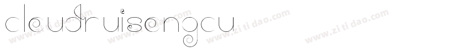 cloudruisongcu字体转换