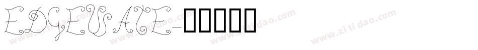 EDGEWATE字体转换