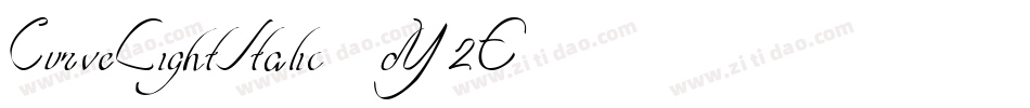 CurveLightItalic-dY2E字体转换